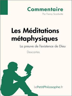 cover image of Les Méditations métaphysiques de Descartes--La preuve de l'existence de Dieu--Commentaire